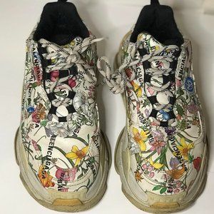 Autenticas Gucci X Balenciaga Triple S "Floral" (USED)